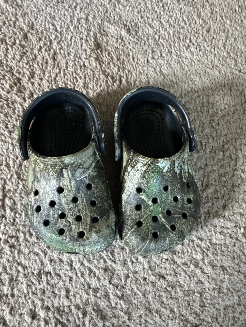 Baby Toddler Real Tree Camouflage Crocs size 4